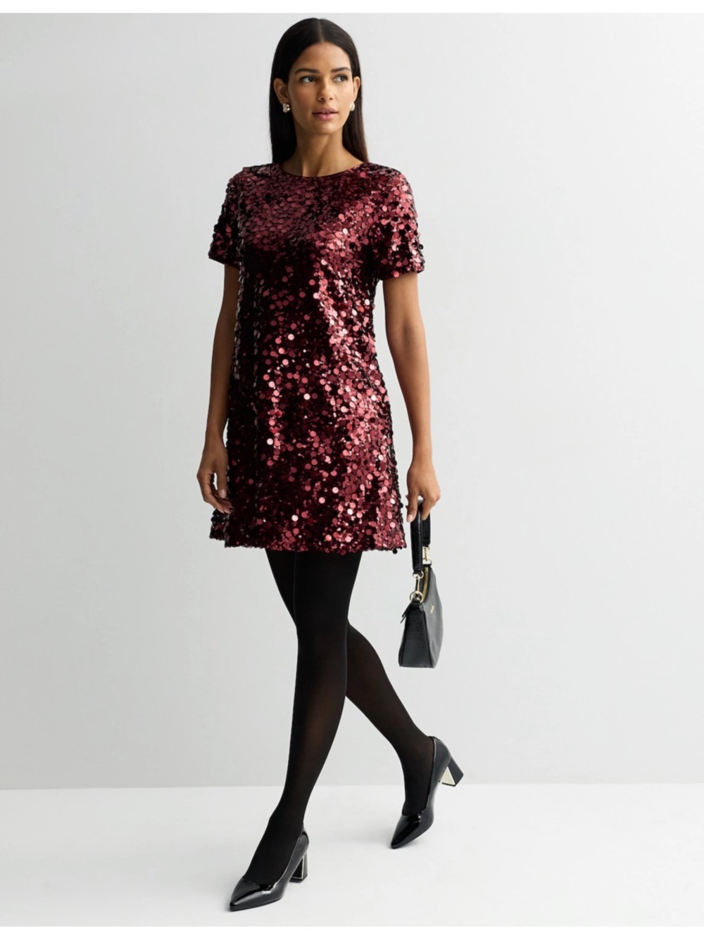 Nine West Red Sequin Dress